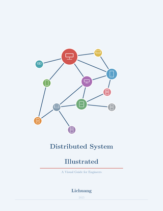 Book cover of Distributed System Illustrated: A Visual Guide for Engineers by Lichuang