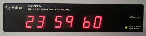 Seeing a time like this again should no longer be surprising&mdash;it indicates that this second is a leap second. Image from leapsecond.com